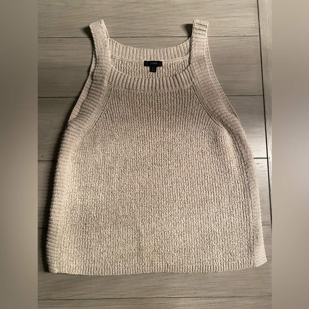 J. Crew Knit Tank Top in Beige
